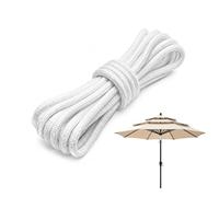 6M Heavy Duty Nylon Rope, 8mm Patio Umbrella Cord Replacement, Patio Outdoor Duty Cords, Hanging Rope String for Camping, DIY, Gardening