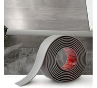 6M Laminate Flooring Threshold Transition Strip,PVC Door Bars for Doorways,Self Adhesive Vinyl Floor Edge Trim,Tile to Laminate Beading,Floor Joining Strip Gap Covering(7.6cm,Grey)