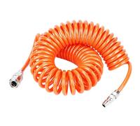 6M PU Air Compressor Hose - 5 x 8mm Compressor Hose with 1/4" Europe Quick Coupler, Burst-Resistant Flexible Air Line for Compressor Pneumatic Tools and Garage Repair