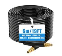 6M Replacement Pressure Washer Hose, Karcher Pressure Washer Accessories，Extension Hose for Jet Washing with Quick Connect System，Anti Twist for Cleaning Car Garden