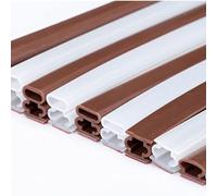 6M Self-Adhesive Silicone Foam Weather Stripping - I-Shaped Sealing Strip for Doors & Windows(Brown,10x12mm)