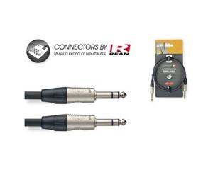 6M StaggStereo Audio cable 6.3mm Jack to 6.3mm Jack