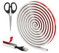 6M Trunking for Electric Cables, Half Round Cable Cover, Self Adhesive Tape Cable Duct to Hide Wire Mini Cables Trunking Flexible Cord Cover for Wires on Wall Floor