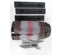 6M Universal Dry Ridge Fix System Kit - Mortar Free Roof Ridge Tile Fixing System for Concrete & Clay Tiles, Complete Roofing Ridge Vent Kit, Easy Install Dry Ridge Kit for Pitched Roofs