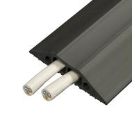 6m x 83mm Heavy Duty Rubber Floor Cable Cover Protector Twin Channel Conduit
