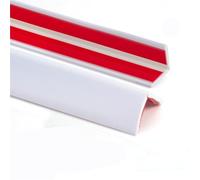 6Meters/20FT Flexible Wall Corner Protector Moulding Trim Peel and Stick Wall Corner Guards Edge Protector Self Adhesive Molding Trim Strip(White,2+2cm/4cm)