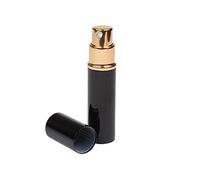 6ml Perfume Spray Bottles, Portable Mini Refillable Travel-Sized Perfume Scent Aftershave Atomizer Bottles for Travel Handbag (Black)