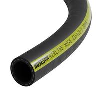 6mm / 0.25 Inch ID Rubber Airline Air Compressor Hose High Vis Yellow Stripe 10 Metre