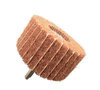 6mm (1/4'') Shank Non-Woven Abrasive Buffing Wheel - High Performance Polishing Wheel for Metal, Wood, Plastic-Power Drill - 1pc(Interleaf (180 Grit),40x30x6mm)