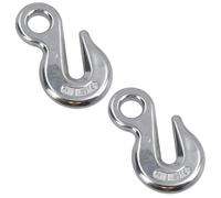 6mm (1/4in) Eye Grab Hook 316 Stainless Steel Chain Holder Lifting Marine 2pc