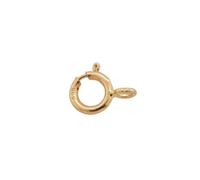 6MM 14K Solid Yellow Gold Spring Ring Clasp Open Ring Made in Italy by CRAFT WIRE