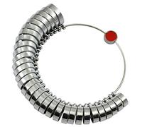 6mm 32pcs WEDDING RING WIDE BAND FINGER SIZER RING GAUGE BRITISH SIZES A-Z +6