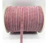 6mm-38mm 5yards-Mauve-25mm x 5yards Handmade Velvet Ribbon for Wrapping Hair Bows Sewing Crafts