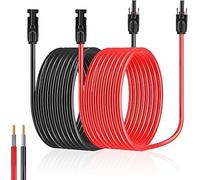 6mm² 4m/10AWG Solar Extension Cable,Wire With Female and Male Connectors, IP67 Waterproof Panel Adapter for Photovoltaic Power Station Projects