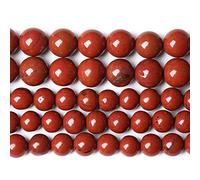 6MM 60PCS Natural Stone Chinese Red Jaspers Spacer Beads for Jewelry Making DIY Bracelet