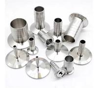 6MM-76MM Stainless Steel 304 Sanitary Hose Barb Pipe Fitting Ferrule OD 50.5mm-76mm fit 1.5" 3“ Tri Clamp(51mm x Ferrule 64)