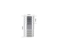 6mm 8mm 10mm 12mm 13mm 14mm 15mm 16mm 17mm 18mm 19mm 20mm Hose Barb Straight Two Way 304 Stainless Steel Pipe Fitting Connector(32mm)