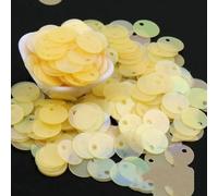 6mm/8mm/10mm/15mm Edge Hole Circular PET Environmentally Friendly Austrian Bead Dance Clothing Decoration Sequin DIY jewelry-MK06-15mm 100pcs