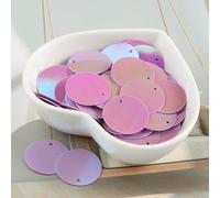 6mm 8mm 10mm 20mm 30mm Flat Round Loose Sequins Paillettes Sewing Wedding Crafts, Women DIY Accessory para Coser-AB Light Purple-8mm 10g 400Pcs