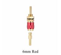 6mm 8mm 10mm Brass Air Cooled Gas Water Adapter Quick Connector Fitting for MIG TIG Welding Torch, M8 Hose Male Female Coupler, Red/Blue Color