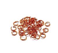 6mm 8mm 10mm Colored Jump Rings, 300 Pcs Multi Color Open and Split, Jewelry Findings Connectors for DIY Accessories(Red gold,10mm)