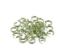 6mm 8mm 10mm Colored Jump Rings, 300 Pcs Multi Color Open and Split, Jewelry Findings Connectors for DIY Accessories(Grass green,8mm)