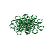 6mm 8mm 10mm Colored Jump Rings, 300 Pcs Multi Color Open and Split, Jewelry Findings Connectors for DIY Accessories(Green,8mm)