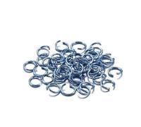6mm 8mm 10mm Colored Jump Rings, 300 Pcs Multi Color Open and Split, Jewelry Findings Connectors for DIY Accessories(Blue purple,6mm)