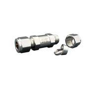 6MM 8MM 10MM High Pressure Stainless Steel Double Ferrule Check Valve Gas-Liquid Pipeline Instrument One-Way 1-80bar(18MM)