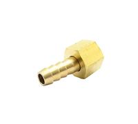6mm 8mm 10mm Hose Barb M10 M12 M14 M16 Metric Female Thread Brass Pipe Fitting Coupler Connector Adapter(Left Hand Thread,M12x1.25 to 8mm)