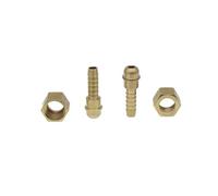 6mm 8mm 10mm Hose Barb X M10 M12 M14 M16 Metric Female Right Left Hand Brass Pipe Fitting Coupler Connector Adapter Ball Head(Right Hand,M14X1.5 4MM)