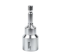 6MM / 8MM Socket Nut Screwdriver 1 / 4Inch Hexagonal Set Drill Bit Adapter for Power Drill Driver Socket Accessories Electric Threaded Rod