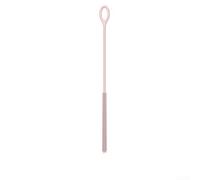 6mm 9mm Extra Long Flexible Silicone Straw Cleaning Brush Set for Water Bottles Milkshakes and Beverage Containers with Oval Hanging Ring Design (Pink)