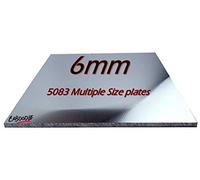 6mm Aluminium Sheets/Plates MULTIPLE SIZES & PACK QTYS - Great for DIY/Fixing Plates, crafts, mounts, stands, billets, blanks, trims, cappings, vehicle & trailer repairs to name a few.