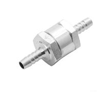 6mm Aluminum Check Valve for Fuel, Water, for Vapor and Air Vacuum Systems, Compatible with Automotive, Marine and Industrial Applications(10mm)