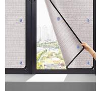 6mm Aluminum Foil Reflective Window Film,Heat Control Anti UV Window Tint,Blackout Sun Protection Film Glass Tint Sticker,Noise Reduction Insulation Foil for Home Office (90x120cm/35"x47")