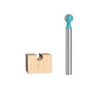 6mm Ball Nose Carving Cutter, 8mm Shank, YG6X Tungsten Carbide Tip for Wood & Root Sculpting