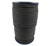 6mm Black Polypropylene Braided Poly Rope Cord x 40 Metre Strong String