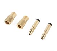 6mm Brass Tire Inflator Valve Connector for Automotive Air Compressors - Copper Air Line Fitting, Garage & Industrial Use, 2-Pack (Compatible with