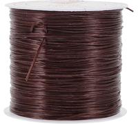 6Mm Brown Silicone Elastic Hair Extension, Made of Durable Silicone -No trace left: the invisible design leaves no marks, Breathable Mesh with Elasticity (Black -DIY beading: the DIY beading...