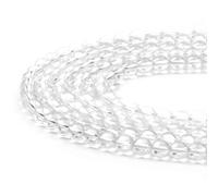 6mm Clear Quartz Round Gemstone Beads, 60-65pcs Loose Smooth Healing Power Stone Beads for Bracelet Necklace Jewellery Making and DIY Crafts, 1 Strand 15.5"