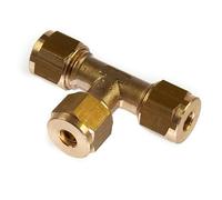 6mm Compression Equal Tee Brass Plumbing Pipe Fitting Thunderfix