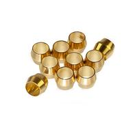 6mm Compression Olives Brass for 6mm Copper Plumbing Pipe (Pack of 10)