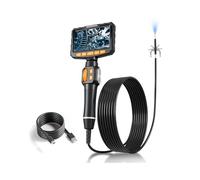 6mm Degree Rotatable Industrial Endoscope with 5 Inch Display Screen and 1920x1080 Resolution for Car Engine Pipe Inspection USB C Endoscope