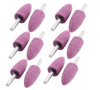 6mm Dia Shank 20x40mm Cone Head Ceramic Mounted Point Polisher Bits 12pcs