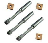 6mm Diamond Drill Bit 1/4 inch 3 Pack for Porcelain Tile Drill Bit Glass Drill Bit Diamond Tip Bit with Core Guide to Hold in Place and Prevent Jumping 6mm Porcelain Drill Bit for Ceramic Tile