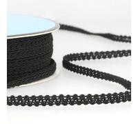 6mm Double Scroll Gimp Braid Trim Dress Costume 38 Colours Buy 1 2 Or 4m 612D, 014 Black, 2 Metres