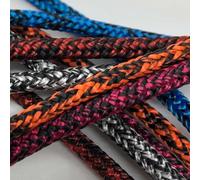 6mm Dyneema SK78 Core Polyester Covered Rope High Strength Low Stretch Sailing Line for Halyards, Control Lines, Backstays (Red/Black)