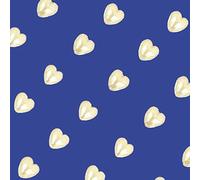 6mm Elegant Pearl Heart Stickers - Self Adhesive 3D Gem Love Heart Craft Stickers, 88pcs (Ivory)