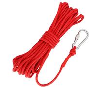 6mm Floating Climbing Rope and Tow Rope 10m Heavy Duty Marine Mooring Rope with Stainless Steel Carabiner for Kayak, Boat, Canoe, Tent Guy Ropes for Tents and Outdoor Use,High Visibility Orange